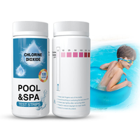Tiras Reactivas de Dióxido de Cloro de Lectura Rápida, 0-10 ppm, 0-500 ppm, Papel de Prueba Portátil para ClO2, para Piscinas, Spas, Jacuzzis, Prueba de Agua, OEM