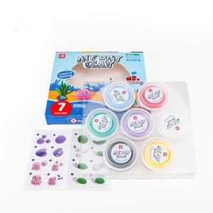 Argile à <span class=keywords><strong>modeler</strong></span> à séchage à l'air, 7 couleurs - Thème <span class=keywords><strong>fast</strong></span>-<span class=keywords><strong>food</strong></span>, pâte à <span class=keywords><strong>modeler</strong></span> DIY avec outils pour les enfants, créations artistiques - Product Image 2