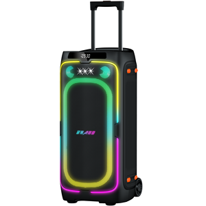 Altavoz Portátil Partybox, <span class=keywords><strong>Caixa</strong></span> De Som, Boombox3, Micrófono Dual, Karaoke, Aux, Sistema de Altavoces para DJ - Product Image 2