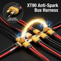 SEJOW XT90 Anti-Spark-Stecker 90A Sicherer Hot-Connect ESC-Schutz RC 6S LiPo Hochleistungs-Silikon OEM