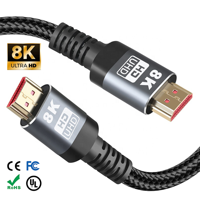 Trending New Kabel HDMI 2.1 Premium Ultra High Speed 8k 60hz 4k 120hz 48gbps 0.5m 1m 1.5m 2m 3m HDMI Video Cable