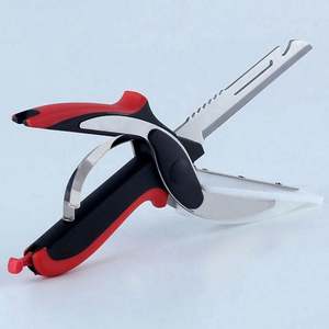 Tijeras de Cocina Inteligentes 2 en 1, Prácticas para Cortar Alimentos, Frutas y Verduras, con Tabla de Cortar Integrada, 2024 - Product Image 2