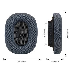 Tela de malla transpirable de repuesto, versión 2024, funda de cojín para los oídos, almohadillas para los oídos para <span class=keywords><strong>auriculares</strong></span> <span class=keywords><strong>Apple</strong></span> <span class=keywords><strong>Airpods</strong></span> <span class=keywords><strong>Max</strong></span> Gen 2 2024 - Product Image 4