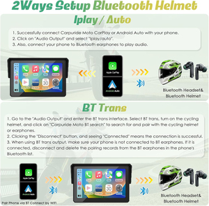 5 inch xe máy di động IPS màn hình với không dây Carplay/Android Auto BT IP68 không thấm nước OEM/<span class=keywords><strong>ODM</strong></span>/tùy biến - Product Image 4