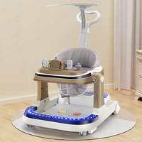 Produits pour bébés populaires 2026 : Trotteur multifonctionnel pour bébé, trotteur d'apprentissage assis-debout avec fonction anti-jambes en O