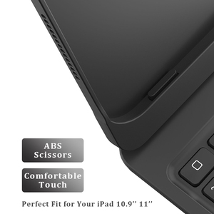 เคสคีย์บอร์ดภาษาอังกฤษสีดำสำหรับ iPad Pro 11นิ้ว2024 M4พร้อมที่ใส่ดินสอไฟ7สีแบ็คไลท์แป้นพิมพ์หมุนได้360สำหรับสำนักงาน - Product Image 3