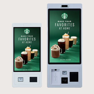 Kiosques de paiement à écran tactile mural de 15,6, 21,5, 23,8, 27 et 32 pouces avec impression et scanner, kiosque en libre-service Android 11/12/14 - Product Image 1
