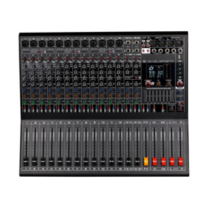Console de mixage audio professionnelle 8-16 canaux avec 99 effets DSP intégrés, égaliseur graphique 7 bandes, lecture Bluetooth USB, double sortie de groupe - Product Image 4