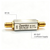 ZK06-TM, alimenté par un bias tee externe, amplificateur à faible bruit, 10 MHz-6 GHz, module de préamplificateur RF à gain élevé de 20 dB