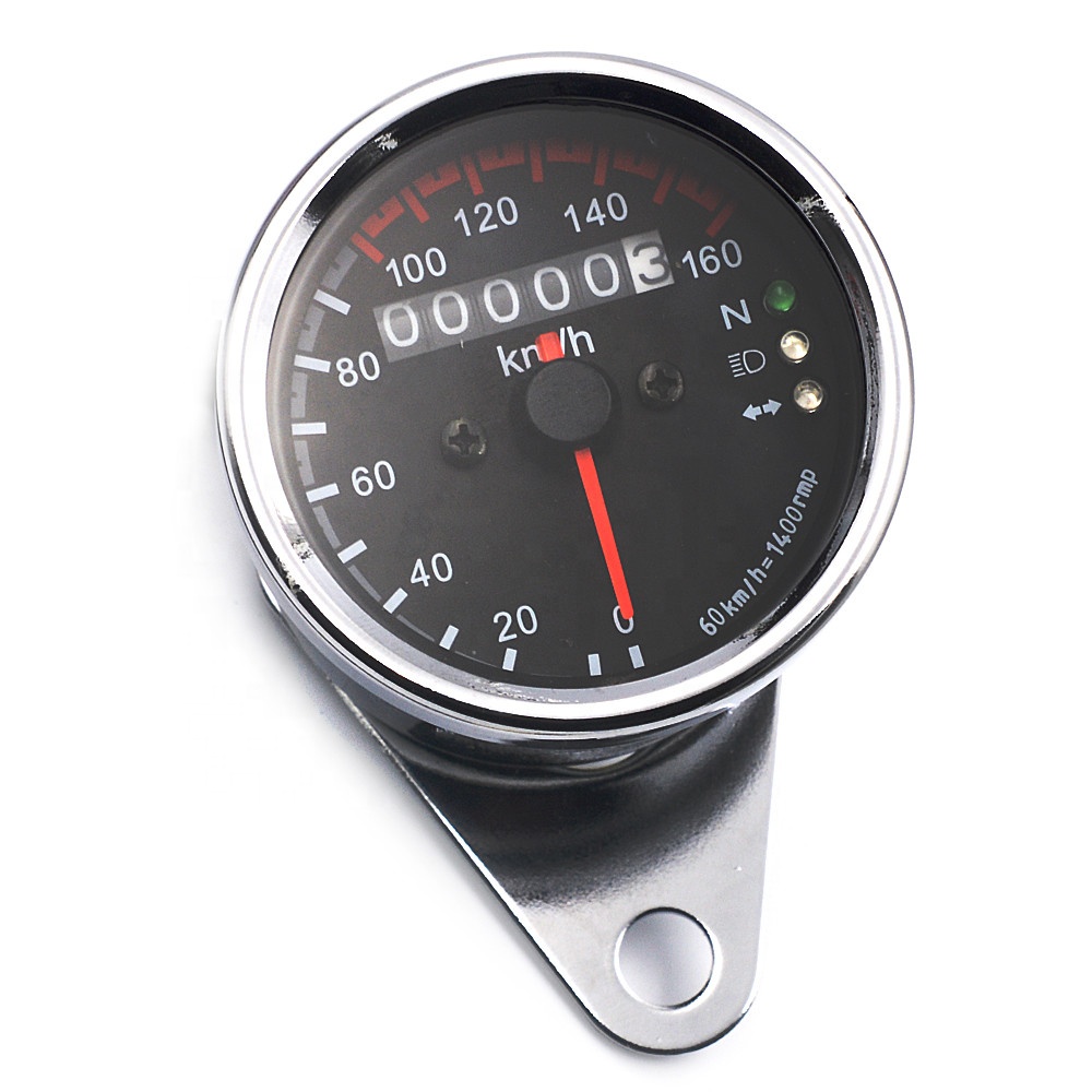 China Supplier 160KM/H Bike Motorcycle Speedometer Meter Odometer with Indicators