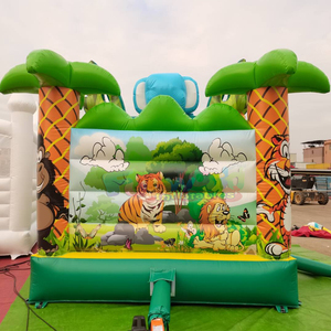 Chateau gonflable outdoor <b>bounce</b> house commercial inflatable safari jumping <b>castle</b> for children's parties - Product Image 4