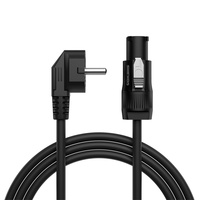 Cable de Alimentación SHEHDS IP65 Impermeable para Exteriores, con Núcleo de Cobre de Alta Pureza, Conexión en Cadena PowerCon para Equipos de DJ y Escenarios