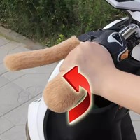 4 pièces universel résistant au froid chaud rembourré couverture de guidon pour accessoire de véhicule électrique de moto d'hiver