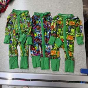 Детский трикотажный комбинезон Yy RTS с принтом, осенний, экологичный, с двусторонней молнией, с длинным рукавом, из бамбука, ODM - Product Image 4