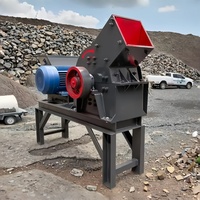 Concasseur mobile de pierres, charbon et verre à moteur AC / diesel, prix de la machine de concassage de béton, broyeur à marteaux à moteur diesel