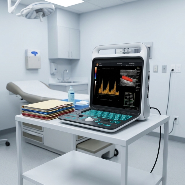 Portable Color Doppler Ultrasound Machine Laptop Ultrasound Scan Machine for Human