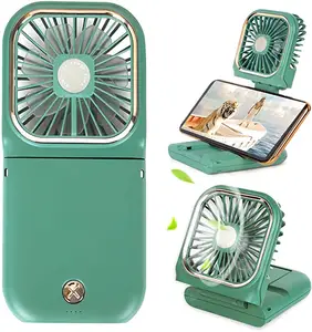 Mini ventilateur Portable, batterie, 5 en 1, support de téléphone, Portable, Rechargeable, USB