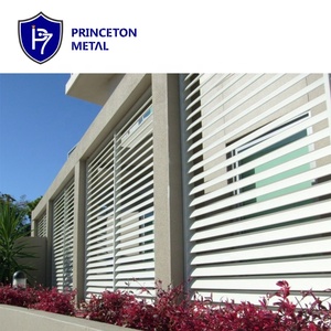 Princeton Kim Loại Hiện Đại Ngoài Trời Trang Trí Nhôm Louver Hàng Rào Tấm Riêng Tư Kim Loại Cửa Chớp Cho Cửa Sổ - Product Image 3