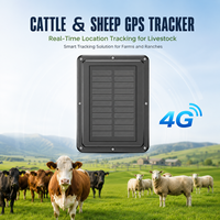 Rastreador GPS para Ganado, Dispositivo LBS Impermeable con 20000 mAh de Larga Duración, 4G Magnético GSM GPRS IP67 AGPS GPS Solar para Caballos