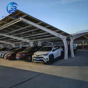 Struttura di Montaggio per Carport Solare in Zn-Mg-Al, Tettoia Sicura per Auto Progettata per Uso Commerciale e Industriale - Product Image 3