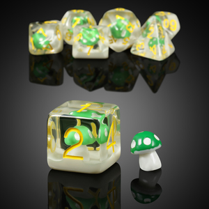 Nấm D & D <span class=keywords><strong>Dice</strong></span> 7Pcs Nhựa Dnd <span class=keywords><strong>Dice</strong></span> RPG <span class=keywords><strong>Dice</strong></span> Thiết Lập Cho Dungeons Và Dragons Vai Trò Chơi Trò Chơi Và Bàn Trò Chơi - Product Image 2