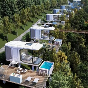 <span class=keywords><strong>Casa</strong></span> Cápsula de Lujo, Residencia Modular Prefabricada de Acero, Tipo Lodge de Alta Gama para Camping, Popular a Nivel Mundial, Vivienda Inteligente - Product Image 6