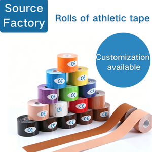 Bandes de kinésiologie OEM thérapeutiques et sportives, couleurs créatives variées, pour <span class=keywords><strong>l</strong></span>'exercice athlétique et la physiothérapie - Product Image 2