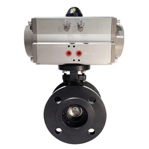 D642F Pneumatic Flange Butterfly Valve 304 Stainless Steel Soft <b>Seal</b> For Water Normal Temperature - Product Image 2