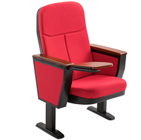 Siège d'amphithéâtre ZOIFUN à conception personnalisable, chaise de cinéma en plastique pour salle de conférence, mobilier de théâtre, chaise d'auditorium d'église avec tablette d'écriture