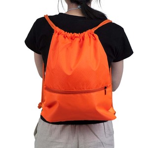 Free Stock Sample Nylon Polyester <b>Drawstring</b> <b>Backpack</b> Custom Logo Size Sports <b>Drawstring</b> Gym Bags for Basketball Storage - Product Image 5