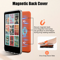 Étui de protection magnétique en TPU double laminé pour Kindle Paperwhite 11e génération 6 pouces avec rabats avant et dragonne, 17x13