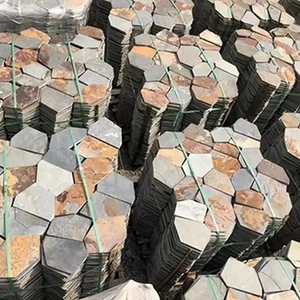 Trung Quốc Giá Rẻ Bán đá tự nhiên gạch <span class=keywords><strong>Slate</strong></span> <span class=keywords><strong>flagstone</strong></span> lát ngoài trời nội thất sàn <span class=keywords><strong>Slate</strong></span> gạch Mat hình ảnh cho bán - Product Image 2