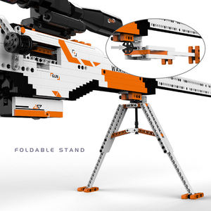 Juguetes para niños 2023 bloque técnico pistola militar conjunto <span class=keywords><strong>WW2</strong></span> armas ladrillos juguete para niño W6 Awm francotirador Rifle modelo de bloques de construcción - Product Image 5