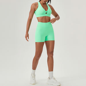 Pantalon court <span class=keywords><strong>push</strong></span> <span class=keywords><strong>up</strong></span> pour femmes, short de motard <span class=keywords><strong>legging</strong></span> de yoga avec design <span class=keywords><strong>plissé</strong></span>, vente en gros - Product Image 4