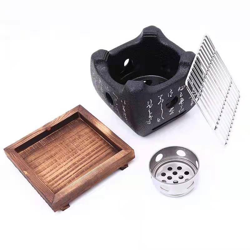 1.2kg Square Smokeless Indoor Stove Top Grill Mini Japanese Korean Bbq Grill Stove