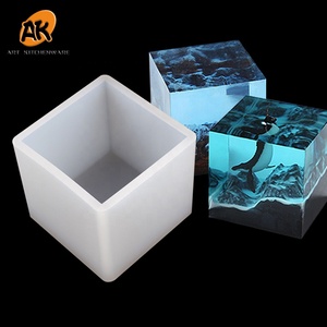 Stampi epossidici in Silicone 3D quadrati di dimensioni AK 6 per cubi di stampi per colata in resina per candele artigianali fai da te che fanno strumento di gioielli con stampi fatti a mano - Product Image 6