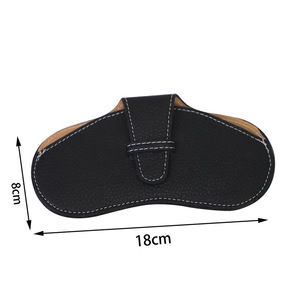 Étui à lunettes en cuir, sac de rangement universel et portable pour hommes et femmes, support pour lunettes de soleil, housse de protection - Product Image 3