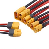 Connecteur mâle-femelle XT60 XT90 plaqué or en cuivre, câble RC haute intensité