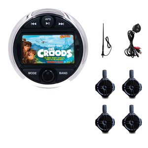 Ensemble audio marin avec écran TFT 3 pouces, 2 haut-parleurs suspendus de 6 pouces, antenne et adaptateur USB H-301+H-6106+HA-057+H-071+H-4003 - Product Image 4