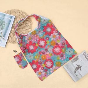 Heavy Duty Expandable Folding Eco-Friendly Recyclable Reusable Polyester Foldable Customizable Color Fashion Large Grocery - Product Image 6