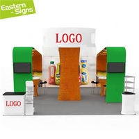 Stand d'exposition portable sur mesure, design standard, pour salons professionnels