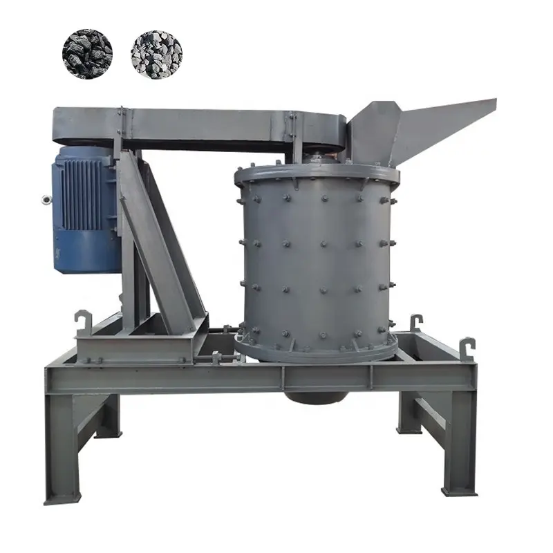 New design charcoal powder crushing machine quartz coal lump grinding equipment 500 600 model vertical coal crusher machine
