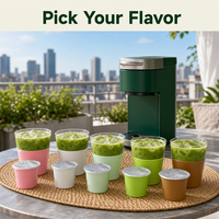 Capsules d'Espresso Matcha Riches en Umami, Dosettes de Latte au Thé Vert Équilibré, pour Machine à Café Monodose, Stock en Gros, Faible MOQ