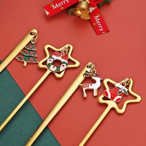Stainless Steel Christmas Spoon Set 430 Pendant Coffee Stirring Spoon Holiday Decoration Gift <b>Box</b> Creative Gift China Zhejiang - Product Image 4