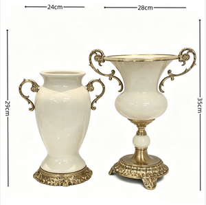 Dipinta A mano orchidea farfalla di ceramica vaso di fiori elegante decorativo per <span class=keywords><strong>la</strong></span> casa vaso di fiori - Product Image 6