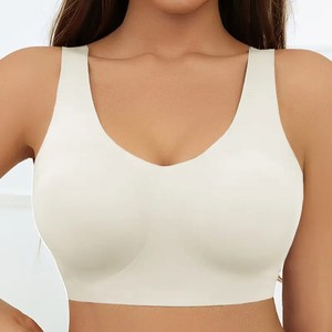 Soutien-gorge <span class=keywords><strong>de</strong></span> <span class=keywords><strong>sport</strong></span> sans armatures, entièrement rembourré, sans couture, pour femmes, à porter au quotidien, respirant, doux pour la peau, léger, effet <span class=keywords><strong>push</strong></span>-<span class=keywords><strong>up</strong></span> - Product Image 3
