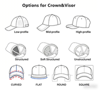 Casquettes de baseball de luxe personnalisées OEM à 5 panneaux, 100 % polyester avec strass et logo brodé 3D, noires, originales, Gorra