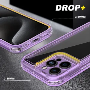 Clear Transparant Heavy Duty 360 Schokbestendige Mobiele Telefoon Case Voor Iphone 11 12 13 14 15 Pro Max Telefoon Camera Cover