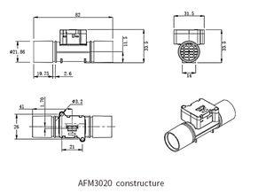 Kwaliteit I2c <span class=keywords><strong>Output</strong></span> Digitale Massa <span class=keywords><strong>Flow</strong></span> <span class=keywords><strong>Meter</strong></span> Medische Massa Luchtstroom <span class=keywords><strong>Meter</strong></span> Luchtmassa <span class=keywords><strong>Flow</strong></span> Sensor Afm3020 - Product Image 6