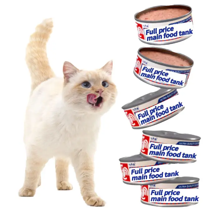 TOP PTN מזון בריא לחיות מחמד משולב 85 גרם מחיר מלא פחית סיכות בטעם עוף מזון לחתולים רטוב